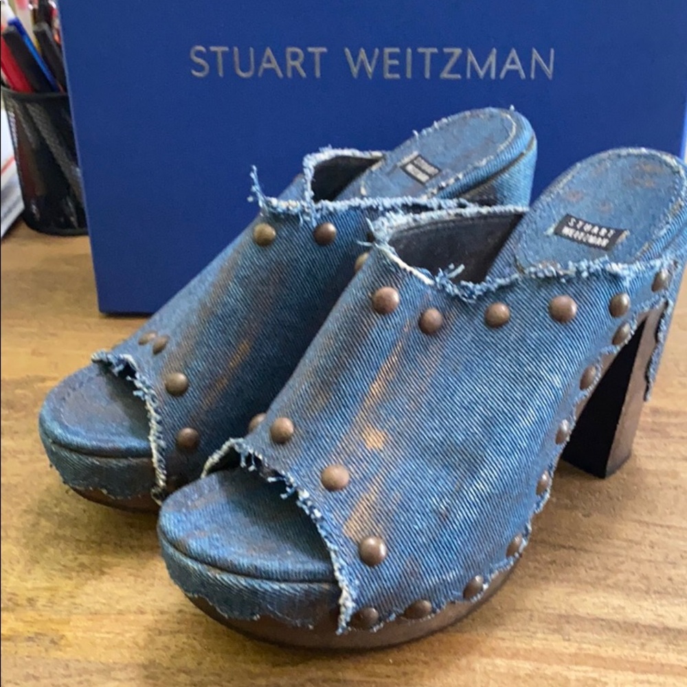 Stuart Weitzman Denim Shoes $125